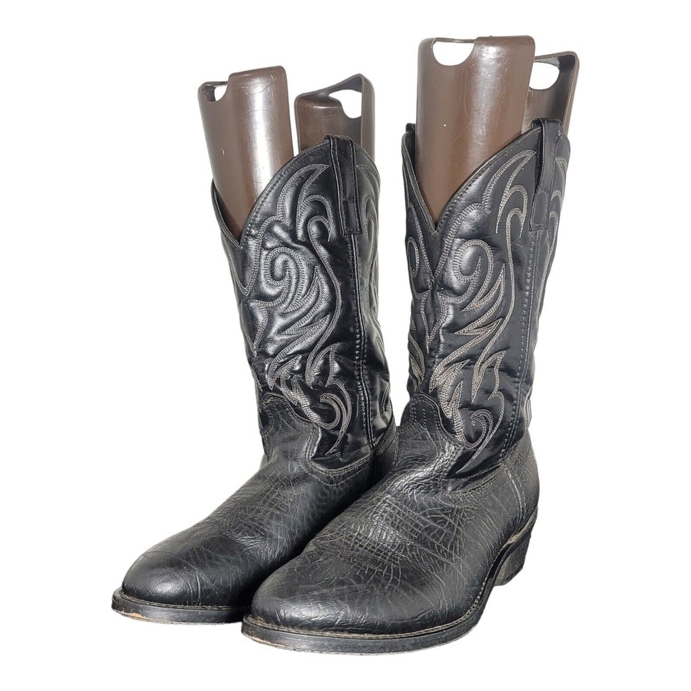Laredo Men's Dallas Boot 1820 Size 9.5 Black EW SB7B